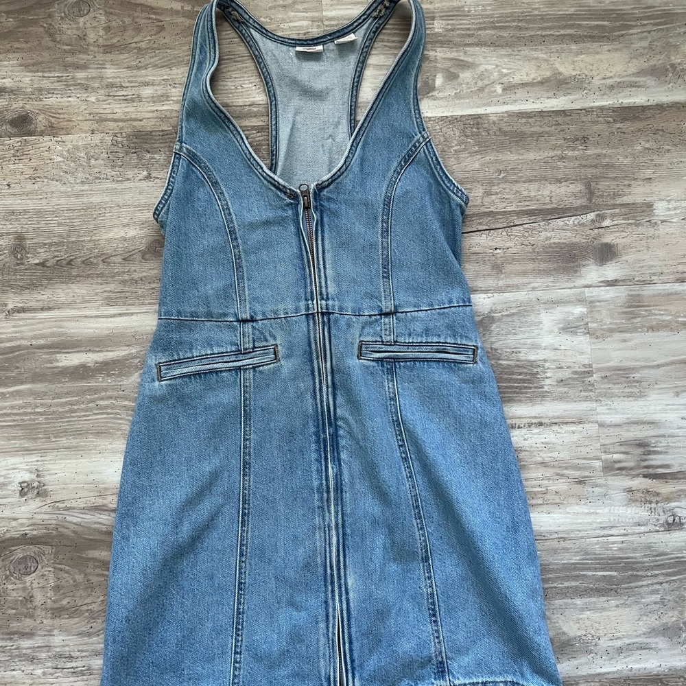 Levi's Rio Denim Zip-Front Mini Dress